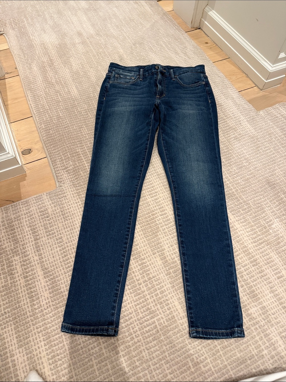 Joe's Jeans Dark Blue Cropped Slim Straight Jeans